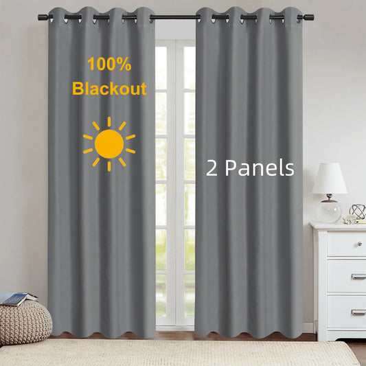 Elegant Blackout Curtain - 2PC