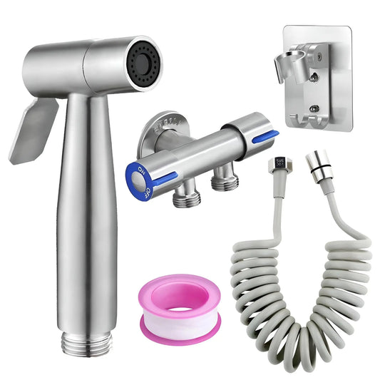 Stainless Steel Bidet Sprayer Set - AquaEssence