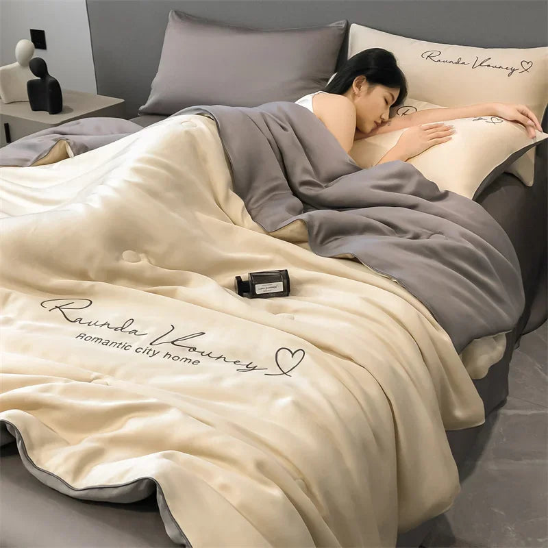 Luxurious Silk Quilt Set - SuperSoft