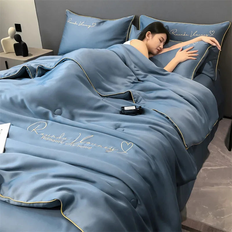 Luxurious Silk Quilt Set - SuperSoft
