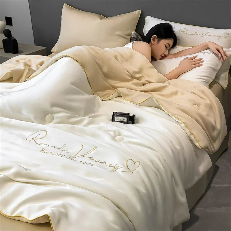 Luxurious Silk Quilt Set - SuperSoft