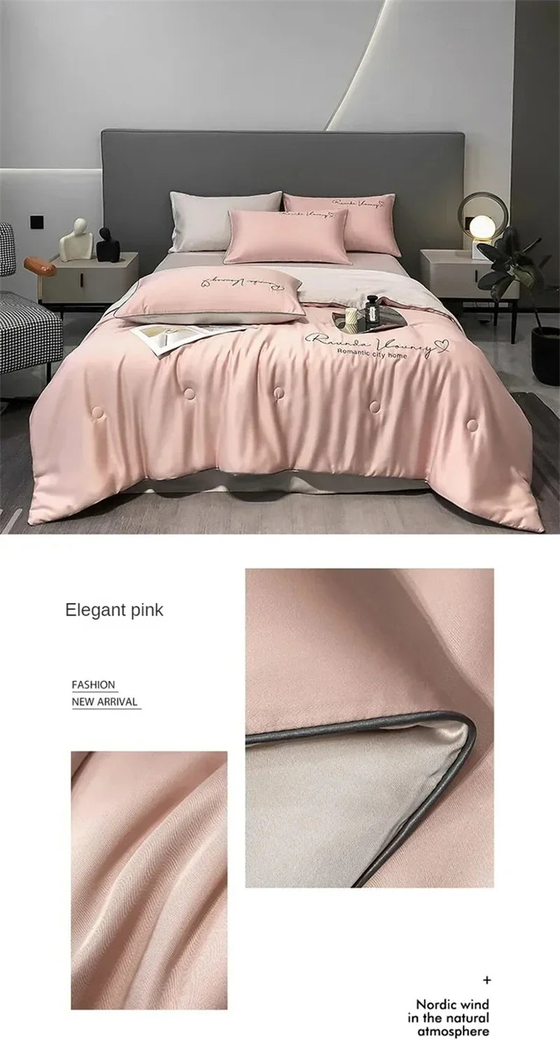 Luxurious Silk Quilt Set - SuperSoft