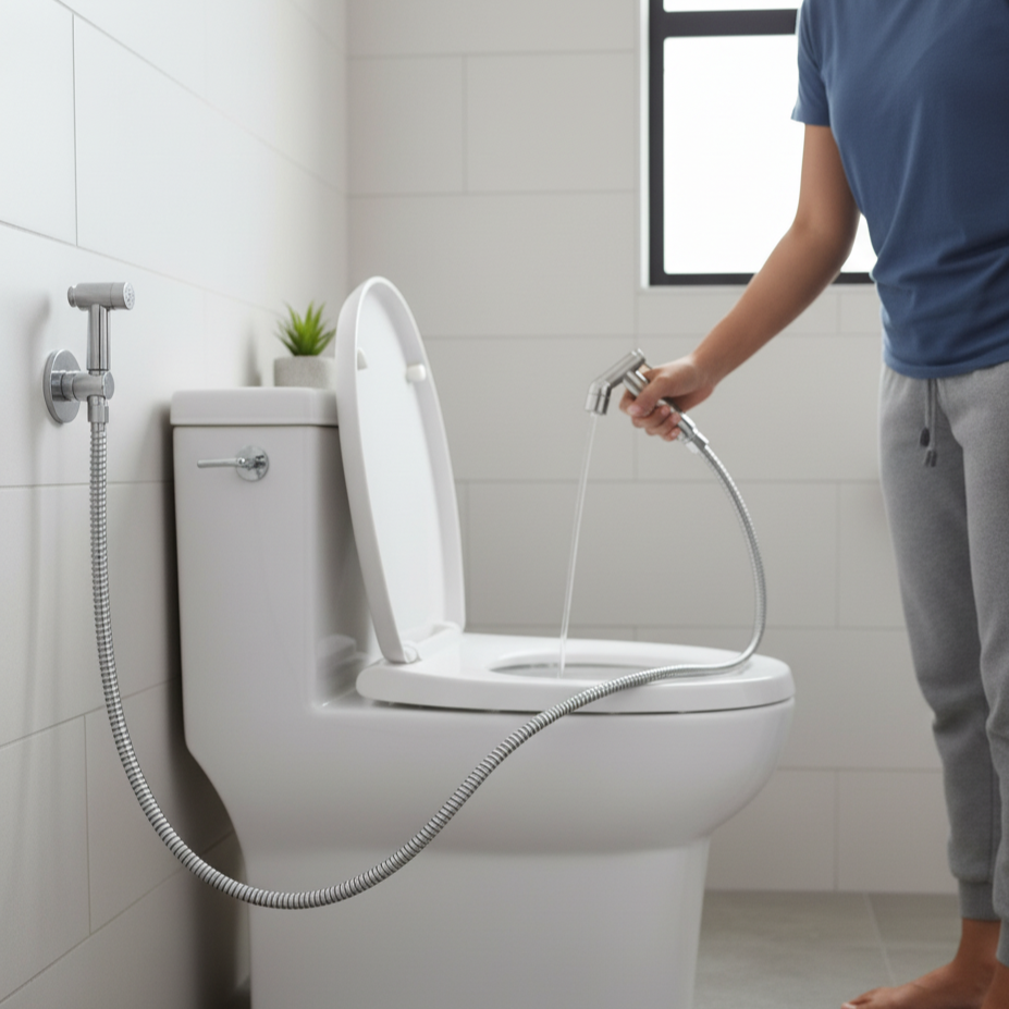 Stainless Steel Bidet Sprayer Set - AquaEssence