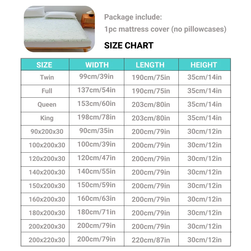 Bamboo Waterproof Mattress Cover - SuperSoft