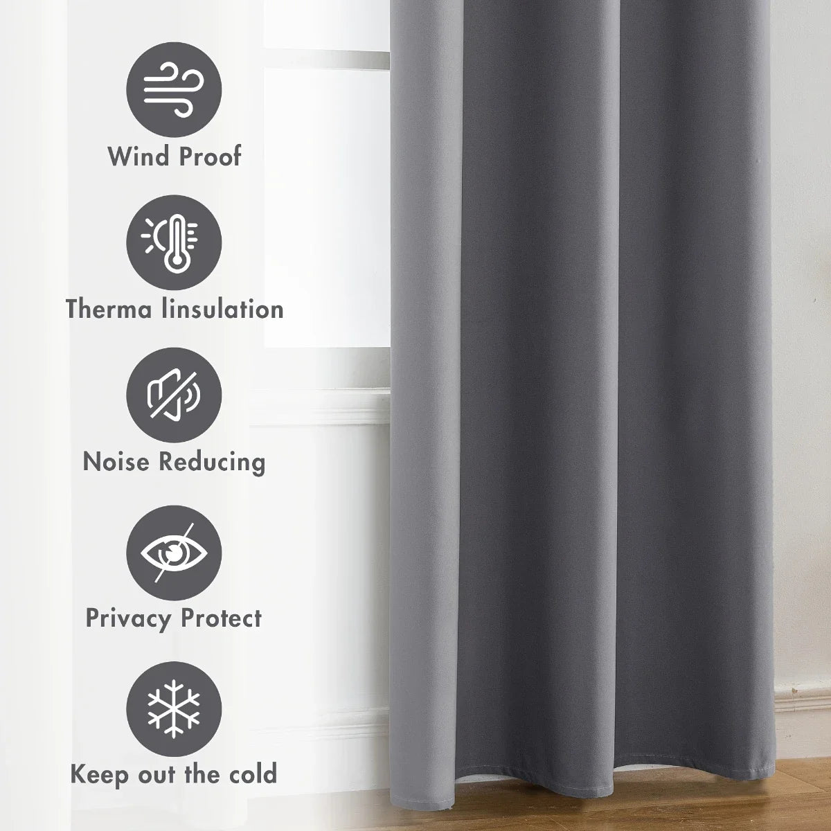 Elegant Blackout Curtain - 2PC
