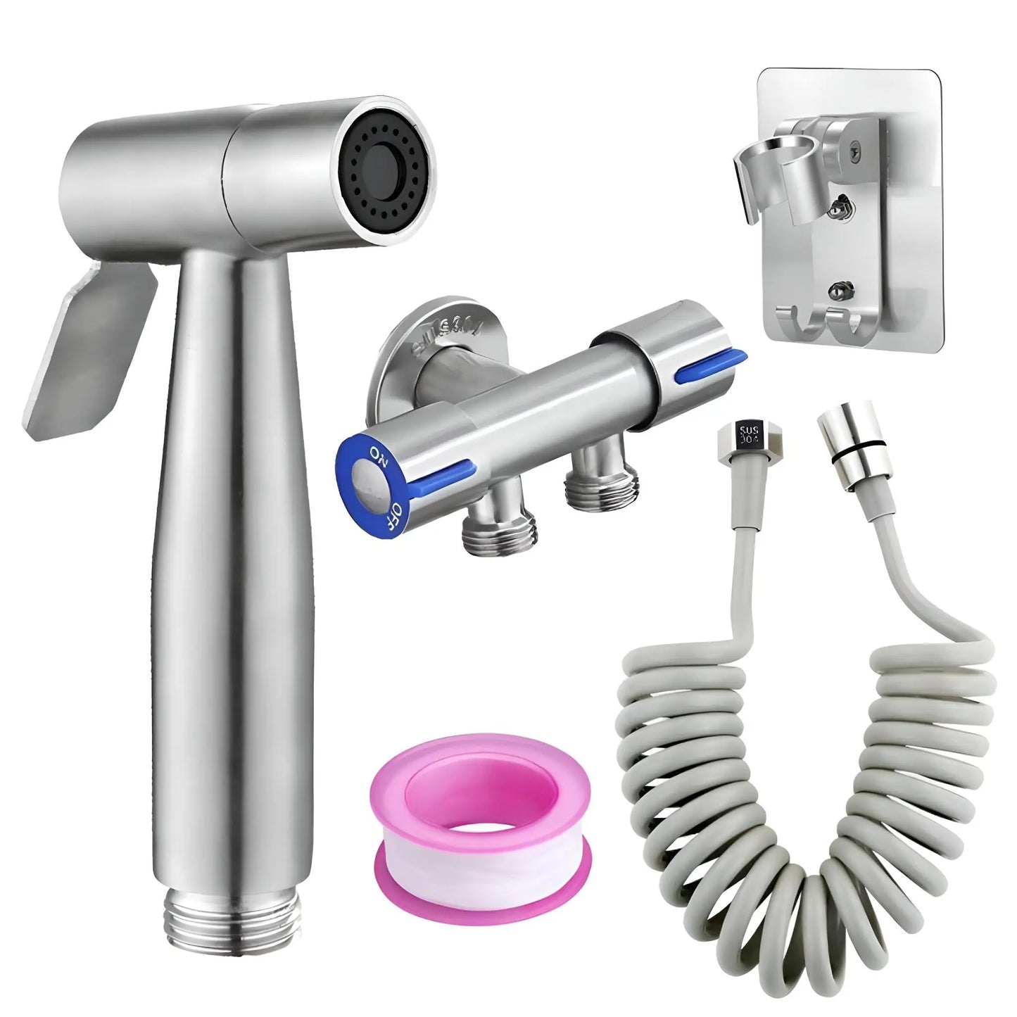 Stainless Steel Bidet Sprayer Set - AquaEssence