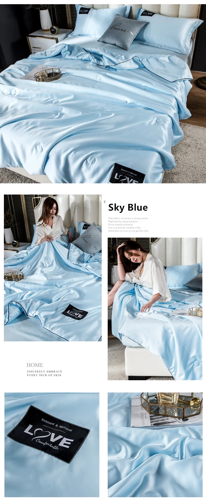 Luxurious Silk Comforter – SuperSoft