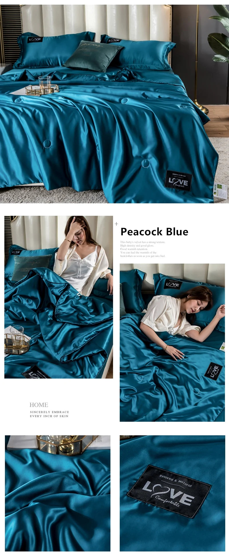Luxurious Silk Comforter – SuperSoft