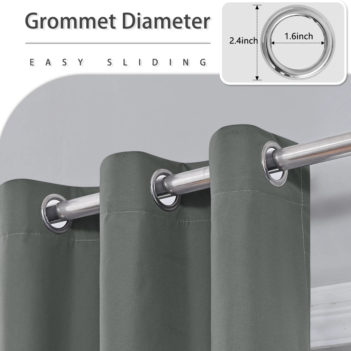 Elegant Blackout Curtain - 2PC