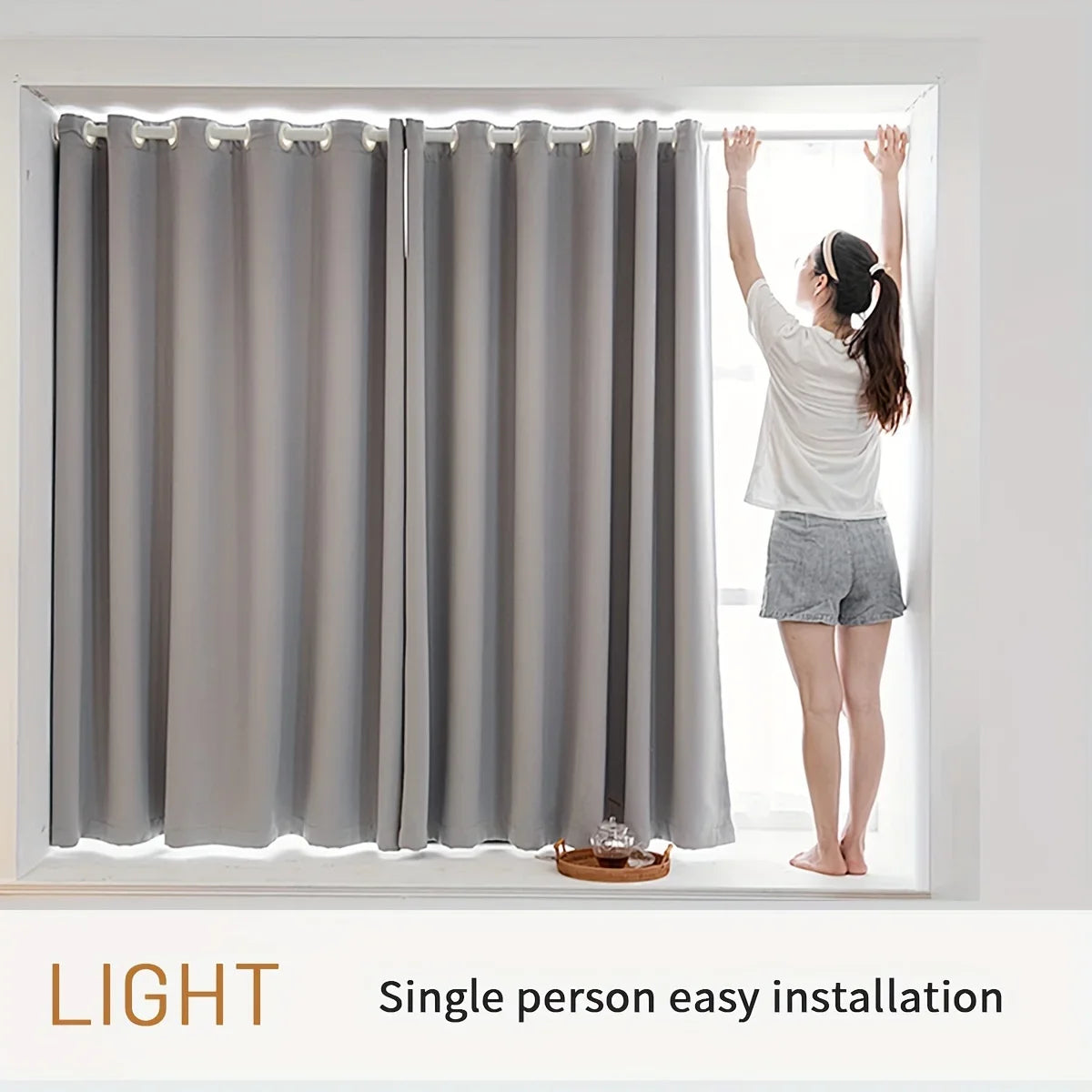 Elegant Blackout Curtain - 2PC