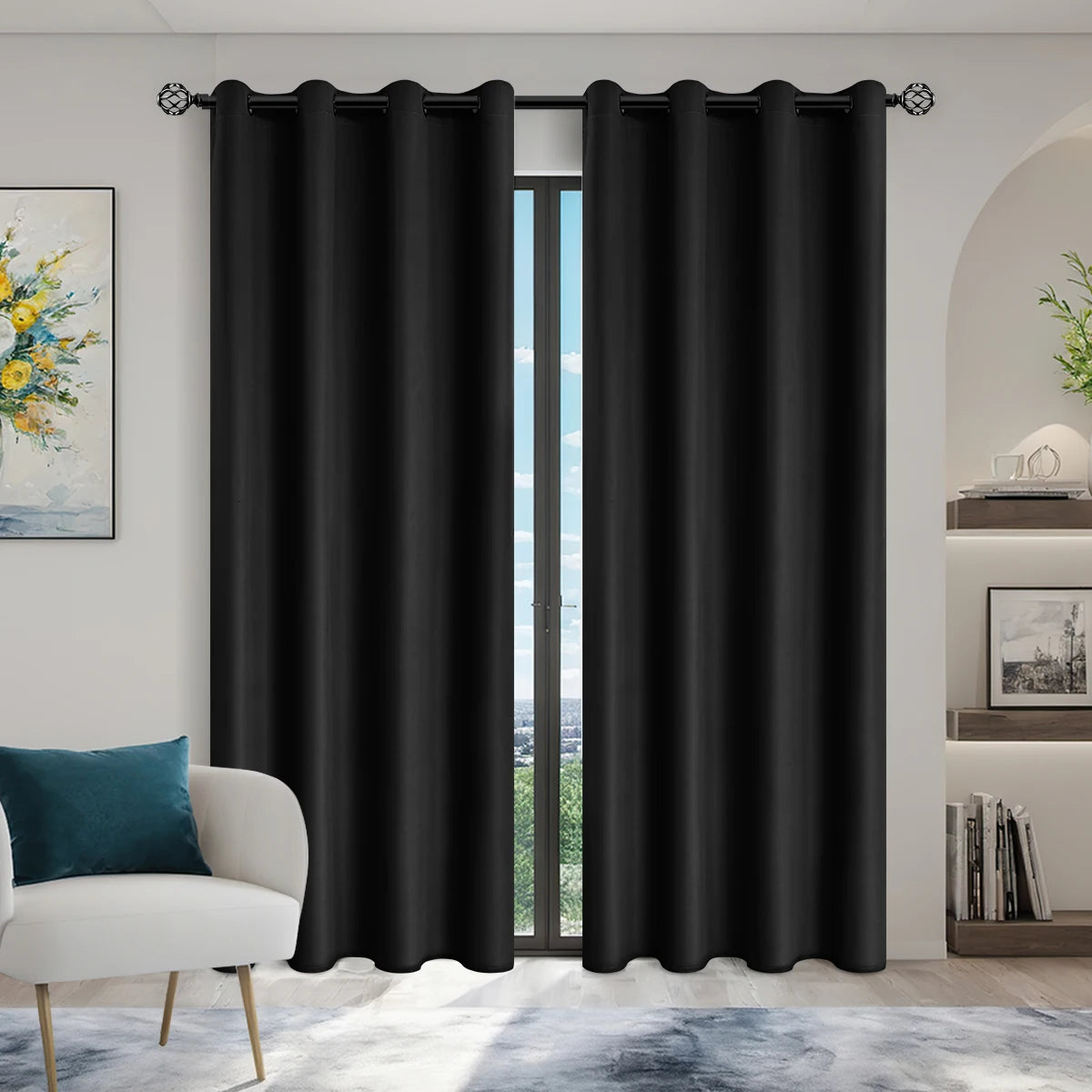 Elegant Blackout Curtain - 2PC