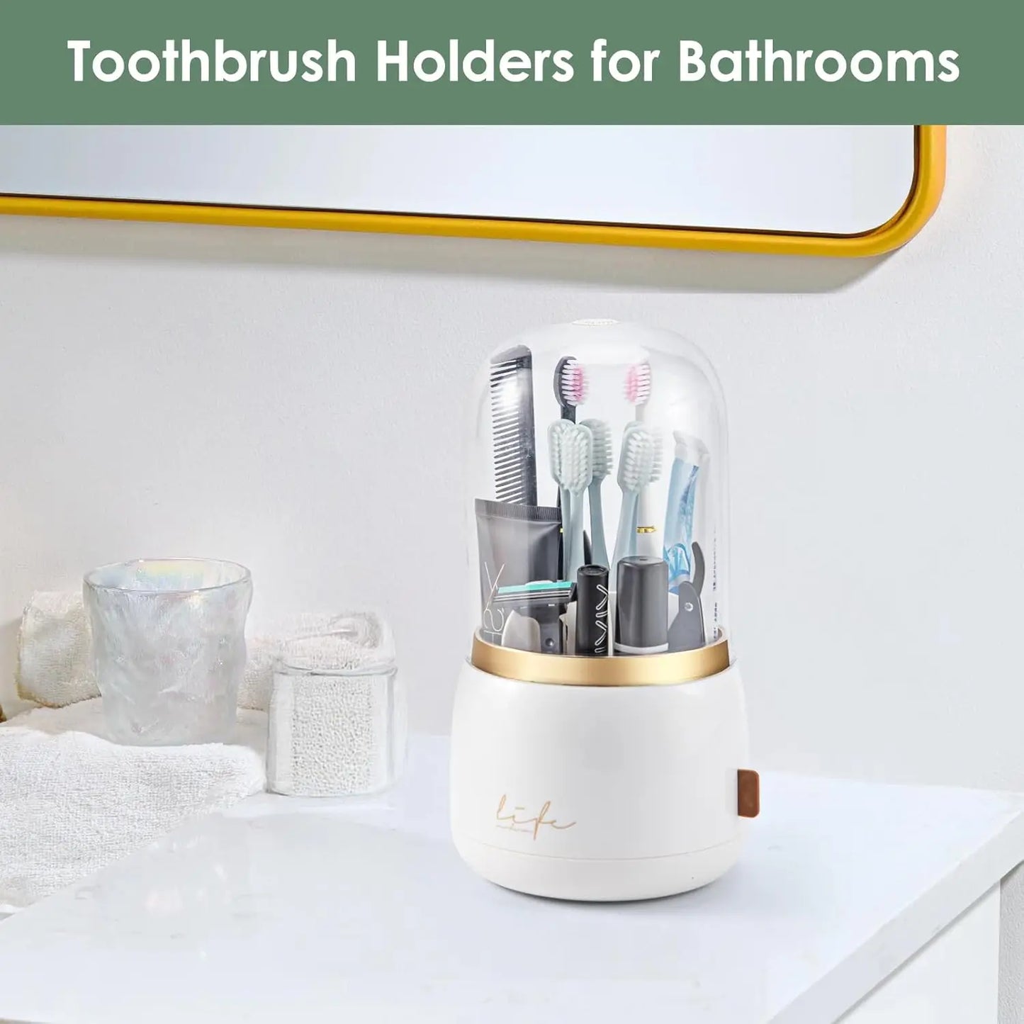 Rotating Toothbrush Holder - AquaEssence