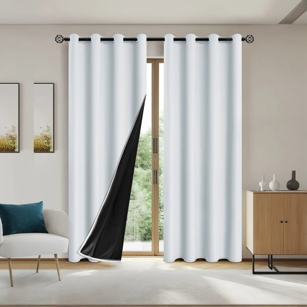 Elegant Blackout Curtain - 2PC
