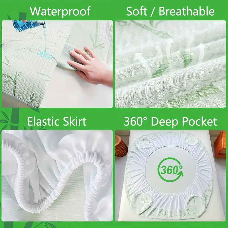Bamboo Waterproof Mattress Cover - SuperSoft