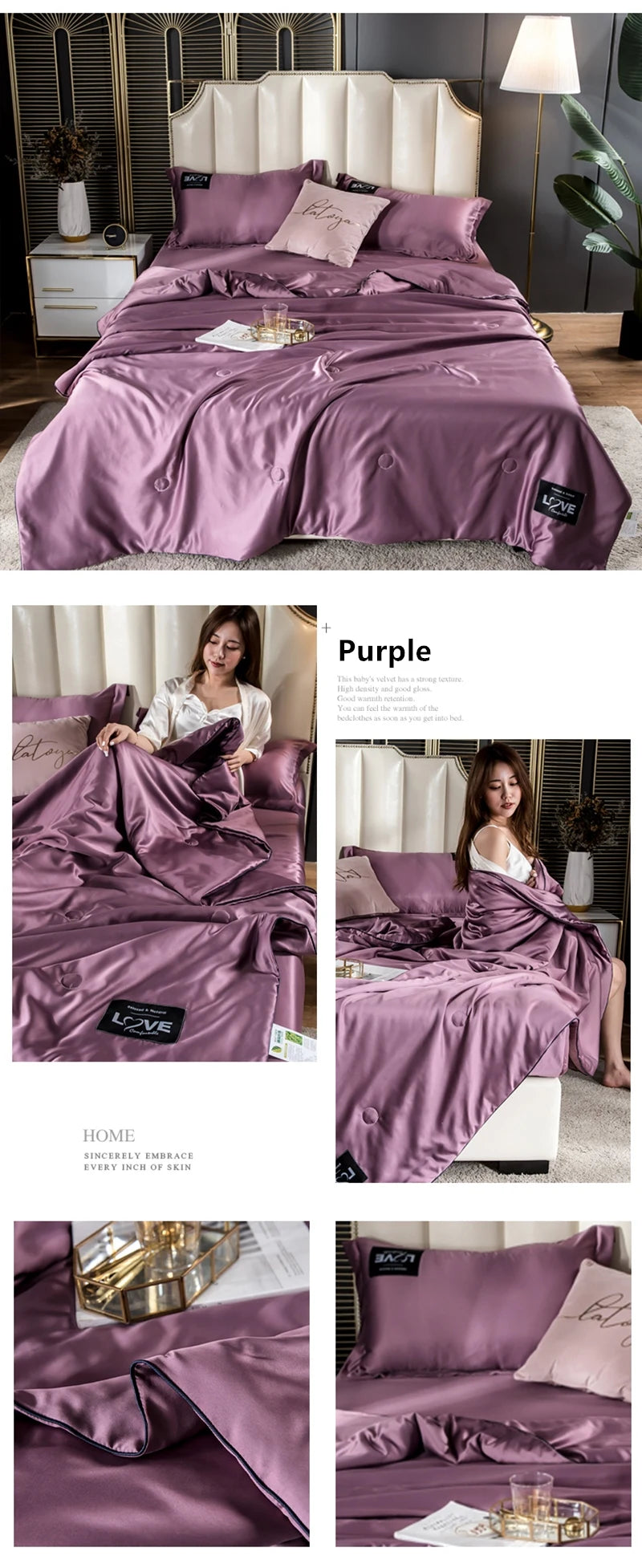 Luxurious Silk Comforter – SuperSoft