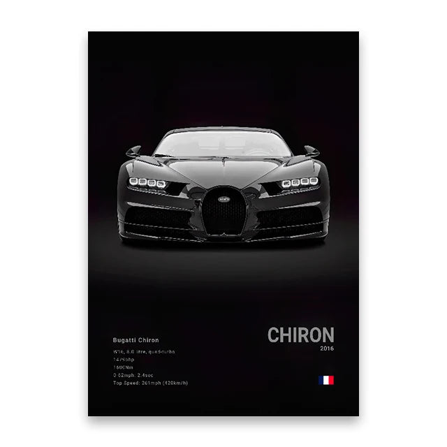 Luxury Car Canvas Art Print Dark - LuxuryCar